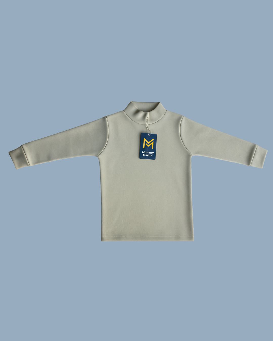 Kids Ribbed -Mock Neck Long Sleeve Top | Mommy Minors